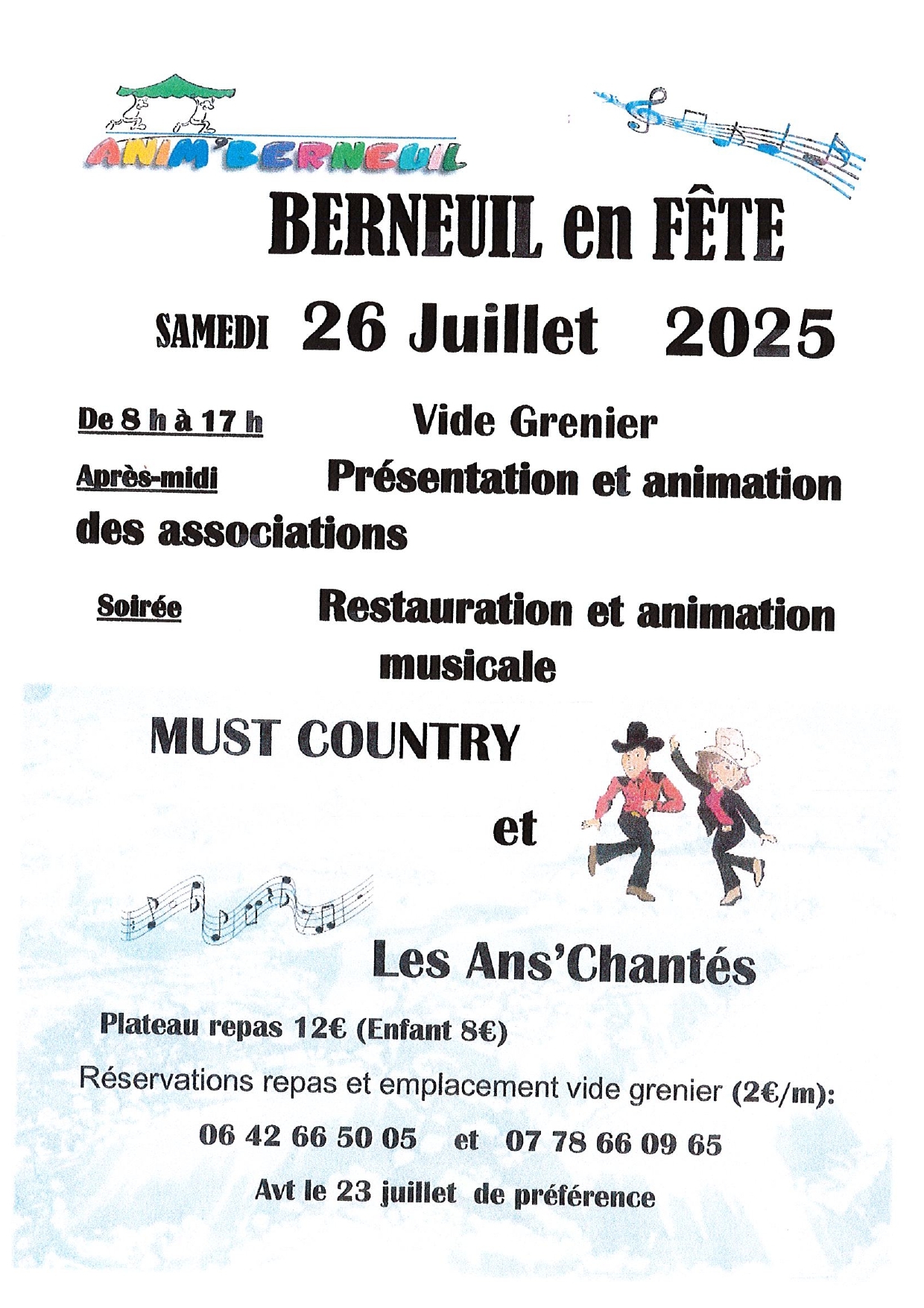 Berneuil en fête le 26 juillet