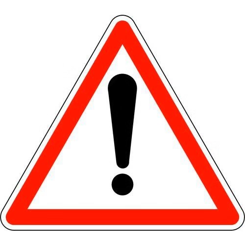 panneau point d'exclamation
