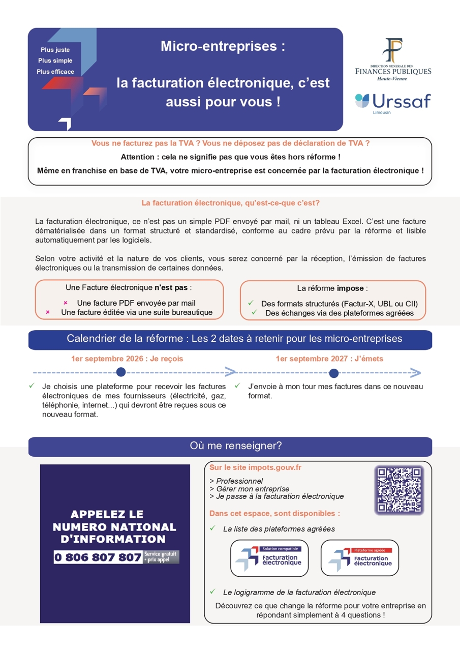 Flyer dématérialisation facture entreprise