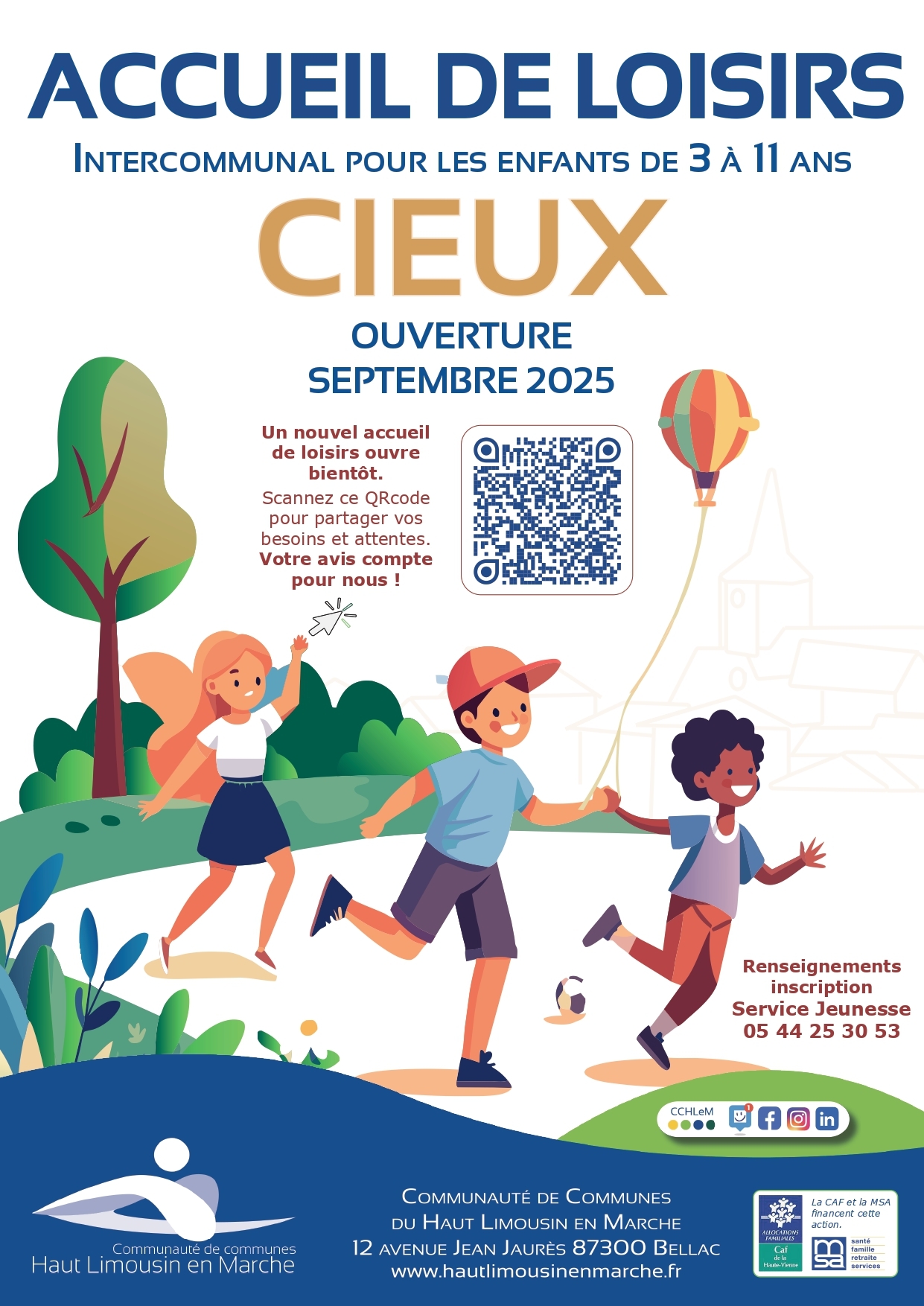 ouverture d'un centre de loisirs à Cieux